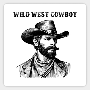 Wild west cowboy Magnet